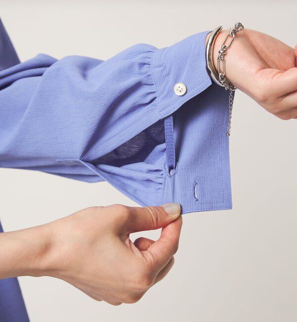 UNITED ARROWS green label relaxing「［size SHORTあり］ペプラム ブラウス UVカット 通気性 吸水速乾」|シャツ・ブラウス|