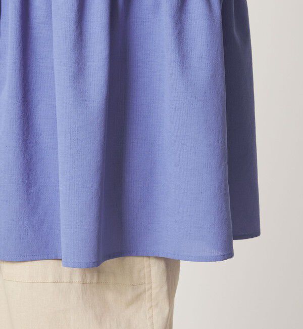 UNITED ARROWS green label relaxing「［size SHORTあり］ペプラム ブラウス UVカット 通気性 吸水速乾」|シャツ・ブラウス|