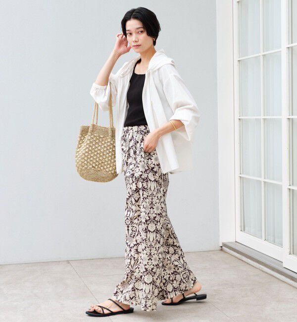 UNITED ARROWS green label relaxing「［size SHORTあり］フード ギャザー シャツ  UVカット 通気性 吸水速乾」|シャツ・ブラウス|