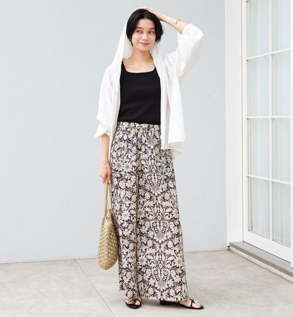 UNITED ARROWS green label relaxing「［size SHORTあり］フード ギャザー シャツ  UVカット 通気性 吸水速乾」|シャツ・ブラウス|