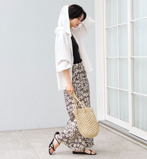 UNITED ARROWS green label relaxing「［size SHORTあり］フード ギャザー シャツ  UVカット 通気性 吸水速乾」|シャツ・ブラウス|