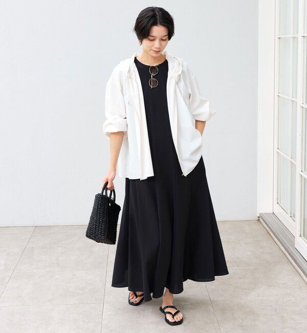 UNITED ARROWS green label relaxing「［size SHORTあり］フード ギャザー シャツ  UVカット 通気性 吸水速乾」|シャツ・ブラウス|