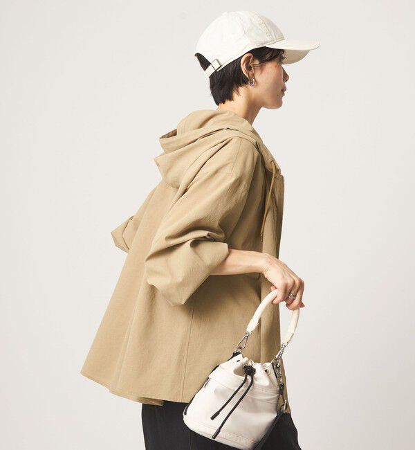 UNITED ARROWS green label relaxing「［size SHORTあり］フード ギャザー シャツ  UVカット 通気性 吸水速乾」|シャツ・ブラウス|
