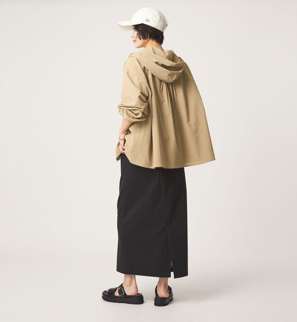 UNITED ARROWS green label relaxing「［size SHORTあり］フード ギャザー シャツ  UVカット 通気性 吸水速乾」|シャツ・ブラウス|