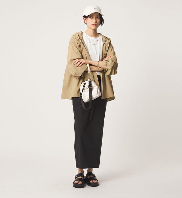 UNITED ARROWS green label relaxing「［size SHORTあり］フード ギャザー シャツ  UVカット 通気性 吸水速乾」|シャツ・ブラウス|