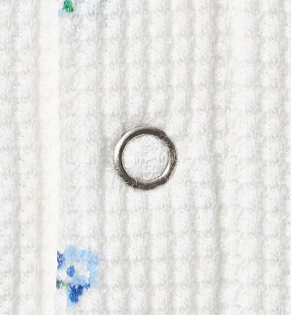 UNITED ARROWS green label relaxing「【WEB限定】＜at ease＞ワッフル ヘンリーネック  フラワープリント 5分袖 カットソー」|Tシャツ・カットソー|