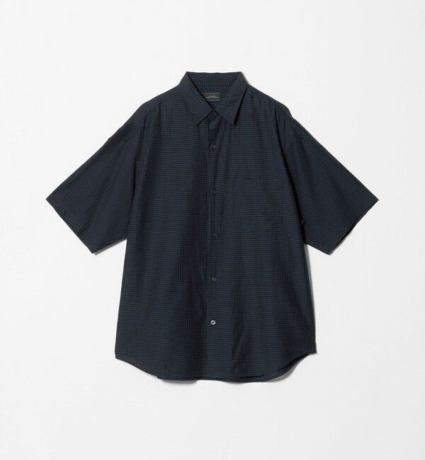 UNITED ARROWS green label relaxing「シアー ギンガムチェック ジャストルーズ 半袖 シャツ」|シャツ・ブラウス|