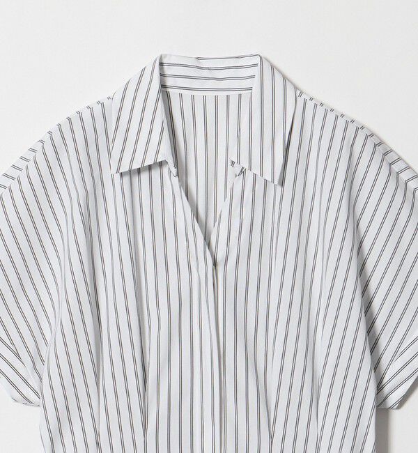 UNITED ARROWS green label relaxing「［size SHORTあり］シャツ襟 フィット＆フレア タック ショートスリーブ ワンピース」|ワンピース|