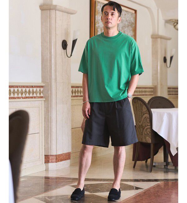 UNITED ARROWS green label relaxing「ドルマンスリーブ クルーネック 半袖Tシャツ -UVカット・接触冷感・遮熱-」|Tシャツ・カットソー|