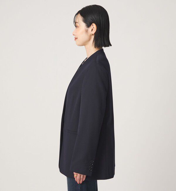 UNITED ARROWS green label relaxing「［size SHORT/TALLあり］Greed グリード ノーラペル ジャケット ウォッシャブル」|ノーカラージャケット|
