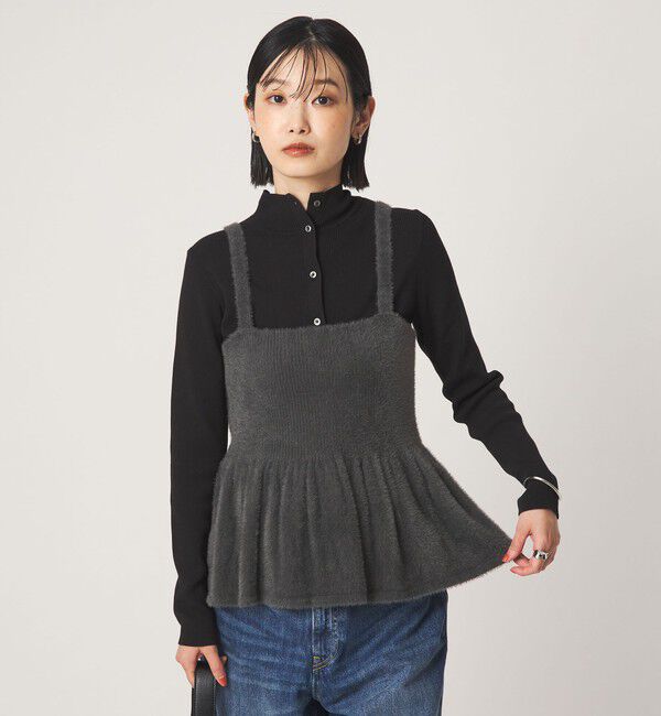 UNITED ARROWS green label relaxing「フラッフフェザー ニット キャミソール」|キャミソール|