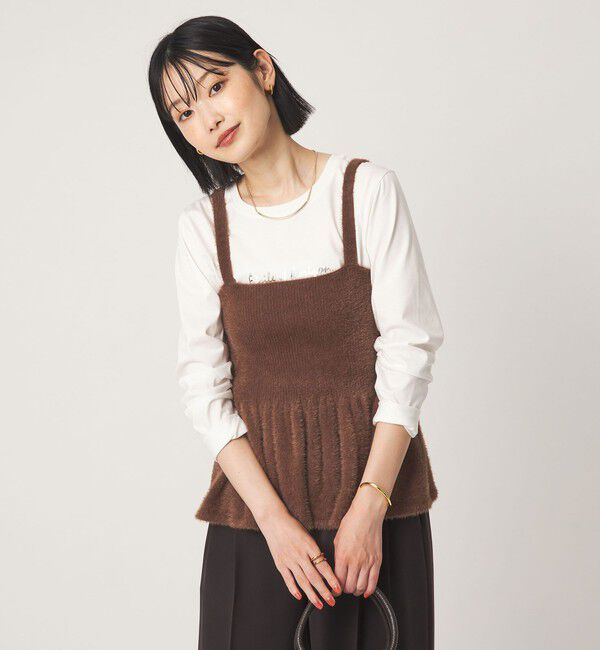 UNITED ARROWS green label relaxing「フラッフフェザー ニット キャミソール」|キャミソール|
