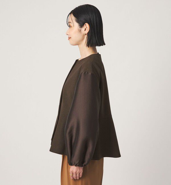 UNITED ARROWS green label relaxing「［size SHORTあり］fleurie(フルリー) フォルム ジャケット」|ノーカラージャケット|