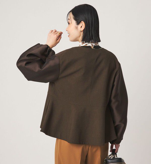 UNITED ARROWS green label relaxing「［size SHORTあり］fleurie(フルリー) フォルム ジャケット」|ノーカラージャケット|