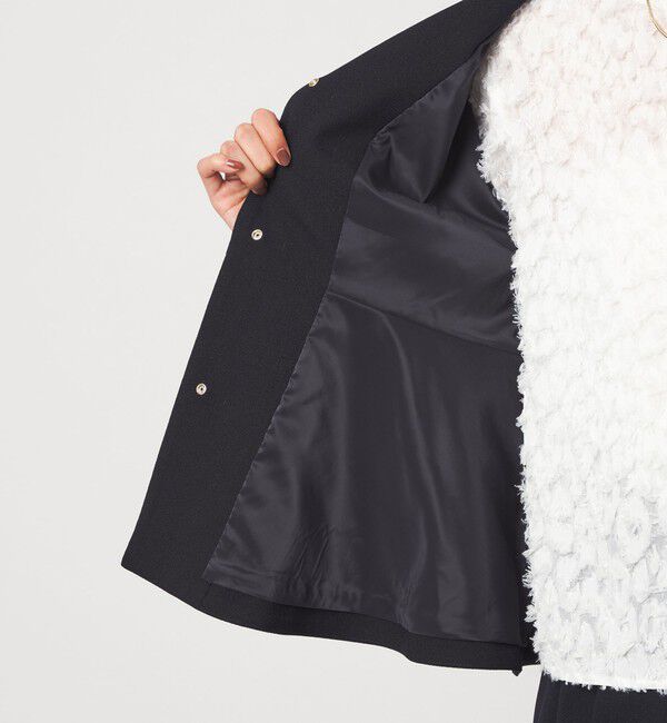 UNITED ARROWS green label relaxing「［size SHORTあり］fleurie(フルリー) フォルム ジャケット」|ノーカラージャケット|