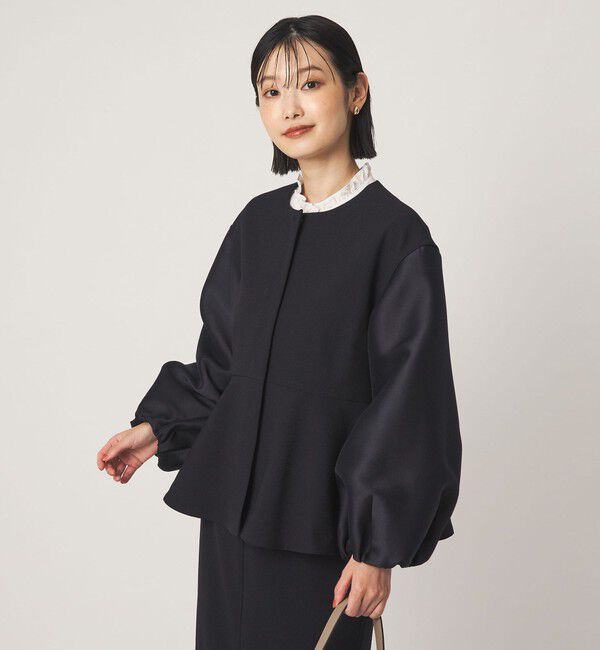 UNITED ARROWS green label relaxing「［size SHORTあり］fleurie(フルリー) フォルム ジャケット」|ノーカラージャケット|