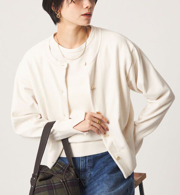 UNITED ARROWS green label relaxing「【結論シリーズ】ふれてモールニットカーデ」|カーディガン|