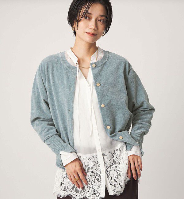 UNITED ARROWS green label relaxing「【結論シリーズ】ふれてモールニットカーデ」|カーディガン|