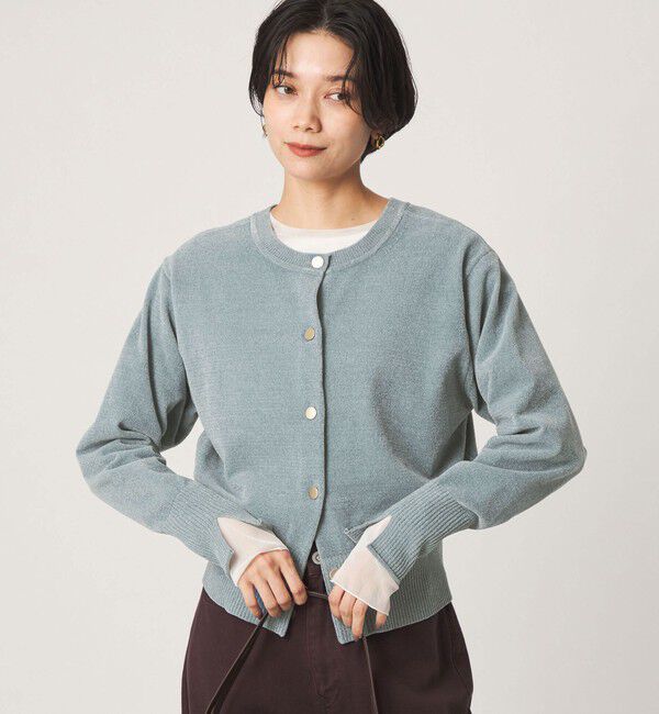 UNITED ARROWS green label relaxing「【結論シリーズ】ふれてモールニットカーデ」|カーディガン|