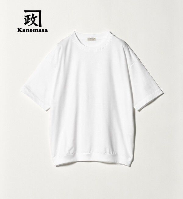 BEAUTY&YOUTH UNITED ARROWS「カネマサ莫大小 メロー コットン スウェット Ｔシャツ MADE IN JAPAN」|Tシャツ・カットソー|WHITE