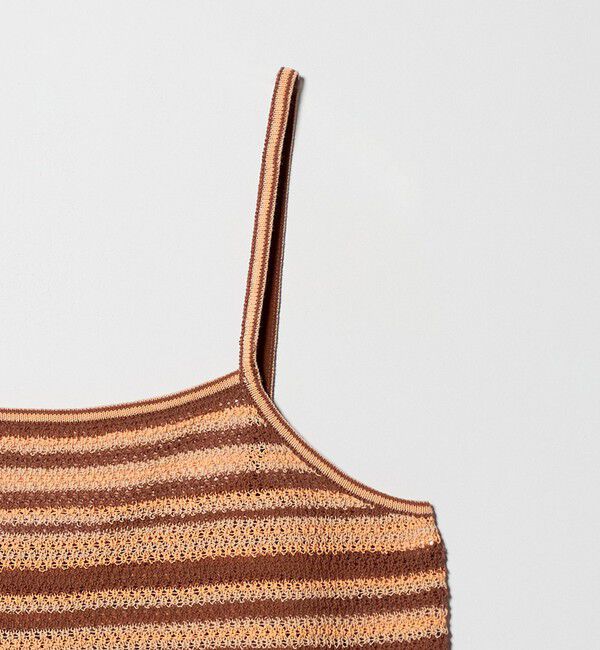 BEAUTY&YOUTH UNITED ARROWS「コットン メッシュ ボーダー キャミソール」|キャミソール|