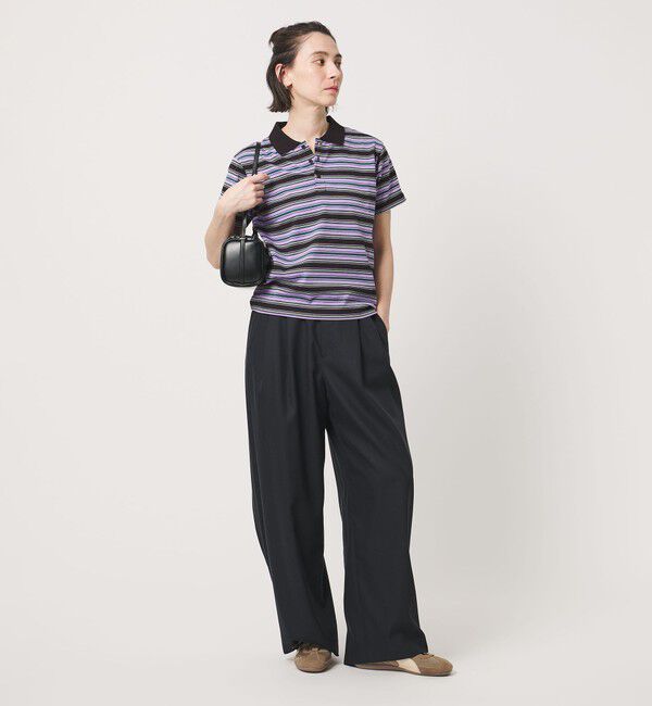 BEAUTY&YOUTH UNITED ARROWS「【WEB限定】マルチボーダー ポロカラーTシャツ」|Tシャツ・カットソー|