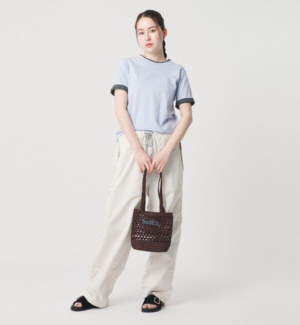 BEAUTY&YOUTH UNITED ARROWS「【別注】＜MIORA＞ラフィア ロゴ トートバッグ」|かごバッグ|