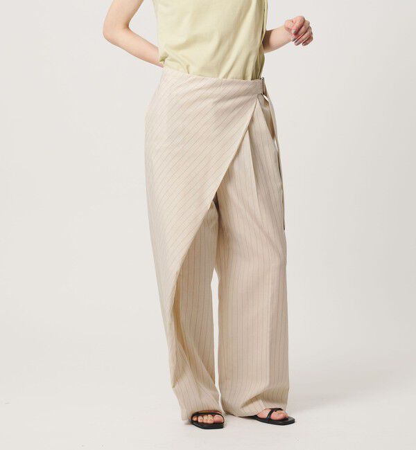 BEAUTY&YOUTH UNITED ARROWS「フロントラップ ベルト パンツ ウォッシャブル」|その他|