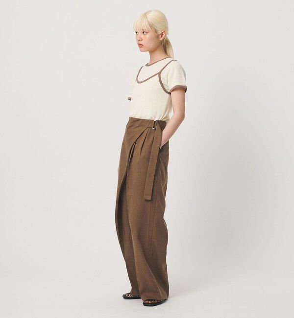 BEAUTY&YOUTH UNITED ARROWS「フロントラップ ベルト パンツ ウォッシャブル」|その他|