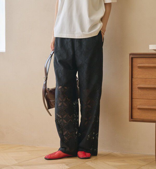 BEAUTY&YOUTH UNITED ARROWS「【WEB限定 Wardrobe DAILY MINIMAL】レース イージーパンツ ウォッシャブル」|その他|