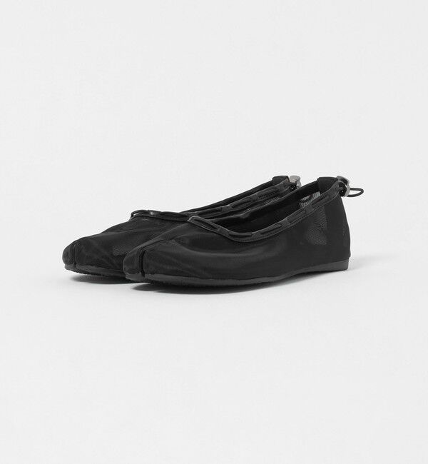 BEAUTY&YOUTH UNITED ARROWS「【別注】＜PAES＞メッシュ ストリング フラットシューズ/ブラック」|バレエシューズ|