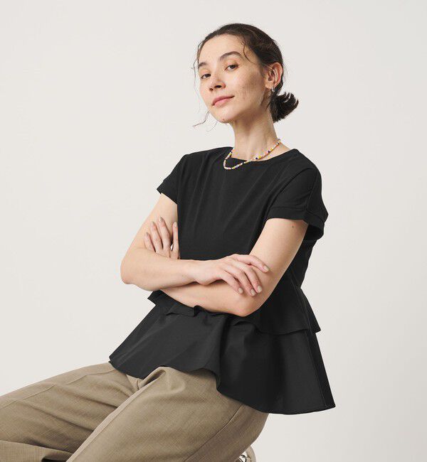 BEAUTY&YOUTH UNITED ARROWS「【WEB限定】ペプラム ショートスリーブプルオーバー」|Tシャツ・カットソー|