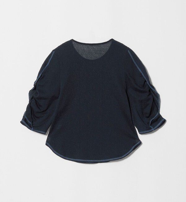 BEAUTY&YOUTH UNITED ARROWS「コットンナイロン ラッフル ジャガードプルオーバー ウォッシャブル」|Tシャツ・カットソー|