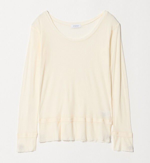 ATTISESSION「ATT C DMG LS」|Tシャツ・カットソー|OFF WHITE