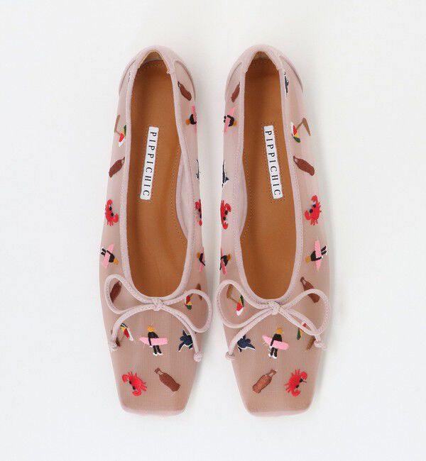UNITED ARROWS「＜PIPPICHIC＞AMBER BLT SUMMER フラットシューズ」|バレエシューズ|LT.PINK