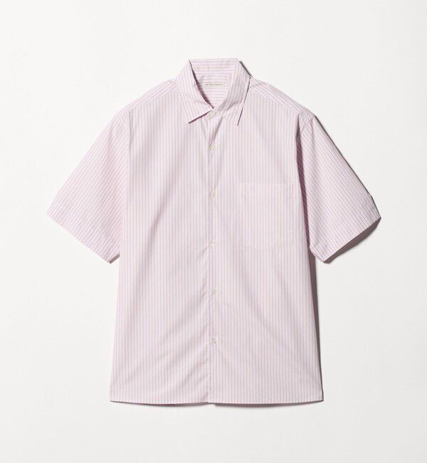 UNITED ARROWS「シルキーポプリン ワンピースレギュラーカラー ショートスリーブ シャツ」|シャツ・ブラウス|