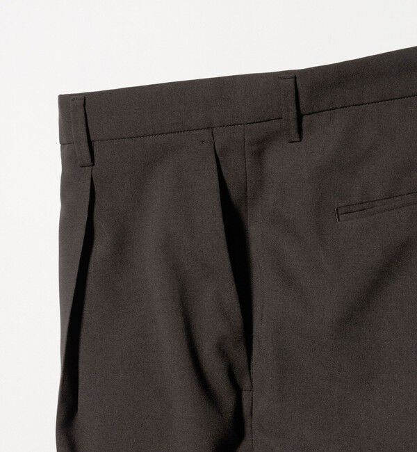 UNITED ARROWS「＜District＞ポリエステル トロピカル 1プリーツ テーパード パンツ」|スーツ|