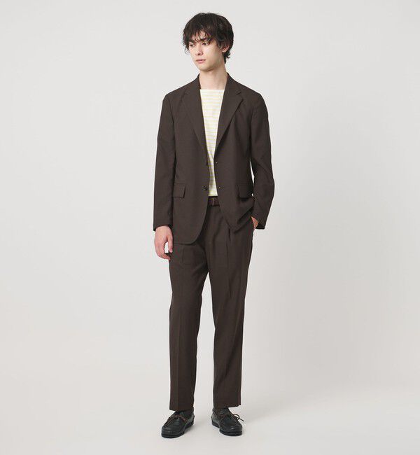 UNITED ARROWS「＜District＞ポリエステル トロピカル 1プリーツ テーパード パンツ」|スーツ|
