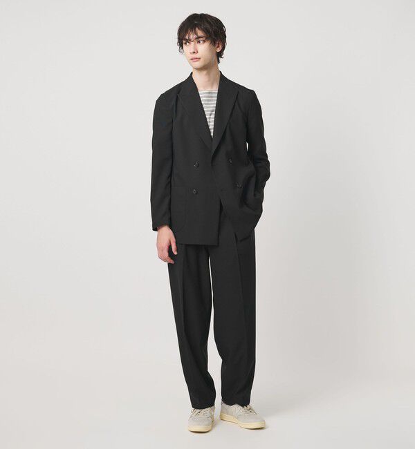 UNITED ARROWS「＜District＞ポリエステル トロピカル バレル ワイドパンツ」|スラックス|