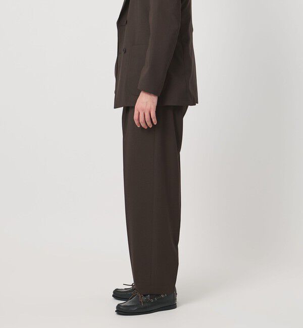 UNITED ARROWS「＜District＞ポリエステル トロピカル バレル ワイドパンツ」|スラックス|