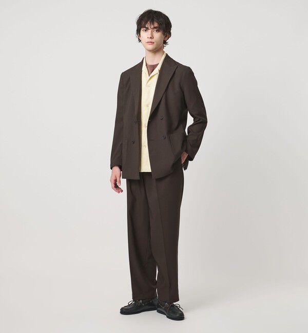 UNITED ARROWS「＜District＞ポリエステル トロピカル バレル ワイドパンツ」|スラックス|