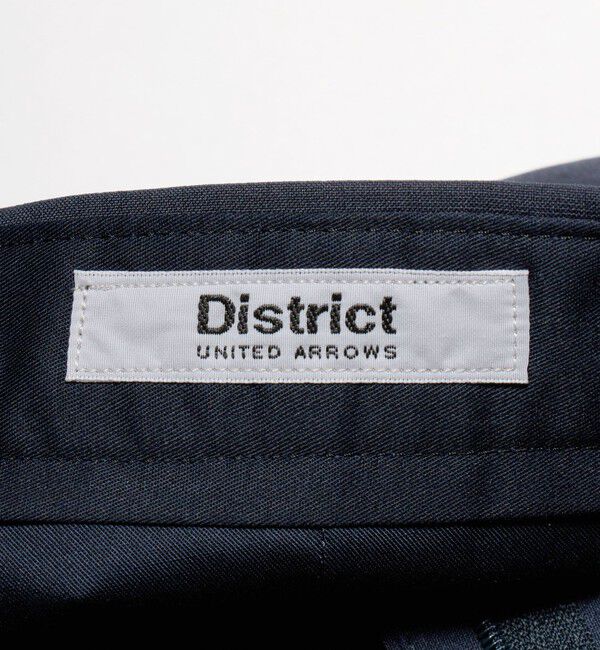 UNITED ARROWS「＜District＞ポリエステル トロピカル バレル ワイドパンツ」|スラックス|