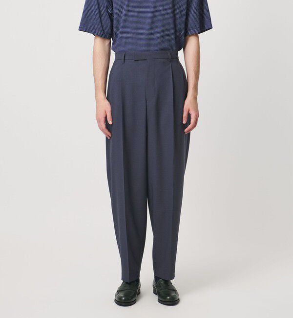 UNITED ARROWS「＜District＞ポリエステル トロピカル バレル ワイドパンツ」|スラックス|
