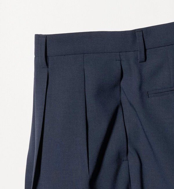 UNITED ARROWS「＜District＞ポリエステル トロピカル バレル ワイドパンツ」|スラックス|