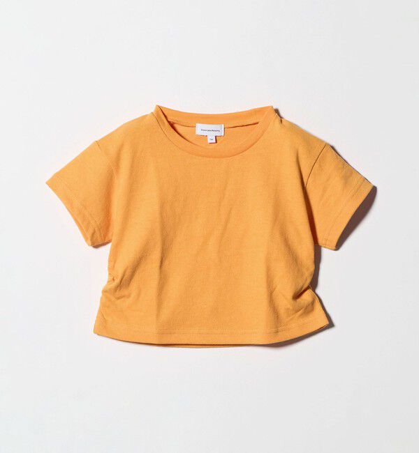 UNITED ARROWS green label relaxing「【WEB限定】サイドギャザー チビ Tシャツ 100cm-160cm」|Tシャツ・カットソー|