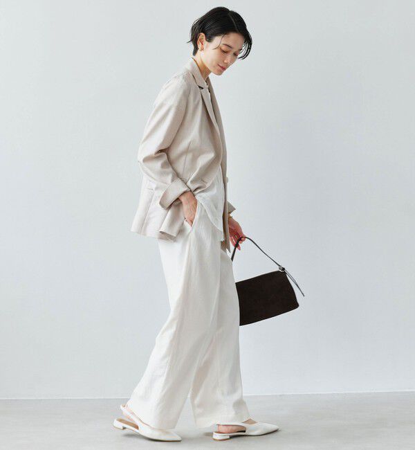 UNITED ARROWS green label relaxing「［size SHORTあり］ライト リネンライク ジャケット UVカット 通気性」|テーラードジャケット|
