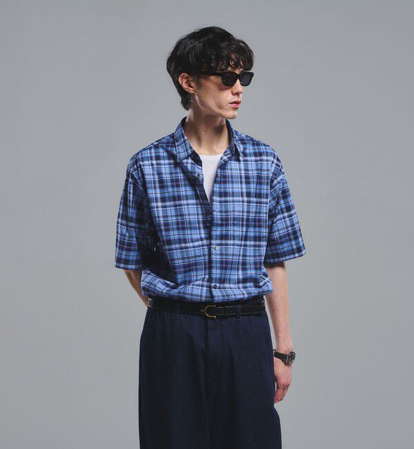UNITED ARROWS green label relaxing「トーマスメイソン ジャストルーズ チェック柄 半袖 シャツ」|シャツ・ブラウス|