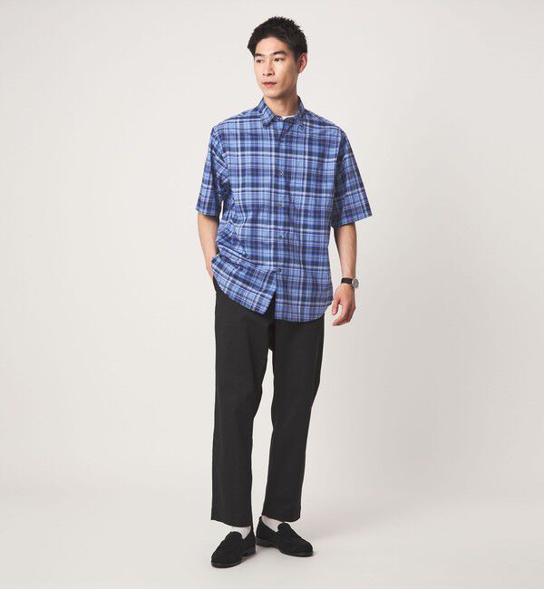 UNITED ARROWS green label relaxing「トーマスメイソン ジャストルーズ チェック柄 半袖 シャツ」|シャツ・ブラウス|