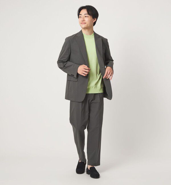 UNITED ARROWS green label relaxing「MTB コットン ハイゲージ モックネック ニット Tシャツ」|ニット・セーター|