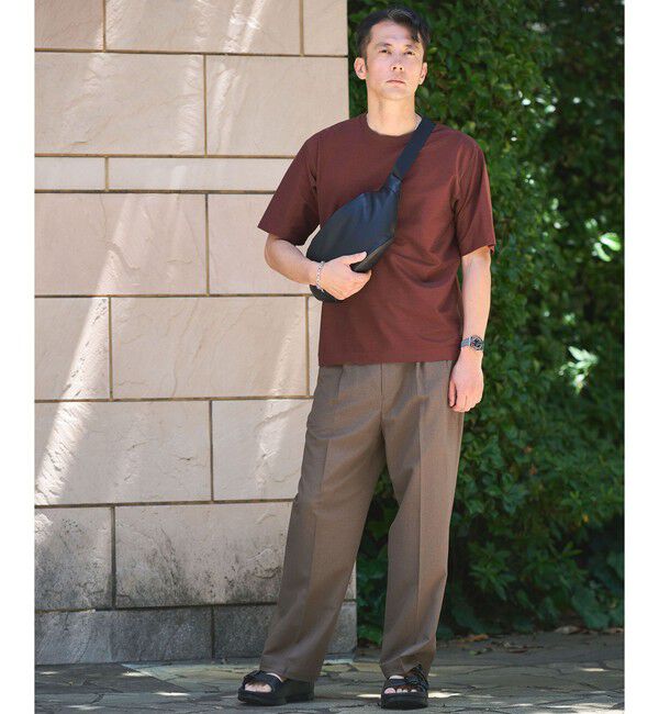 UNITED ARROWS green label relaxing「TR 和紙 2プリーツ スラックス W4」|スラックス|